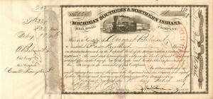 August Belmont - Michigan Southern and Northern Indiana Railroad Co.